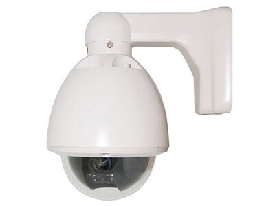 Mini caméra de surveillance câblée en dôme d'intérieur et d'extérieur SEQ7502 de SeQcam - Blanc