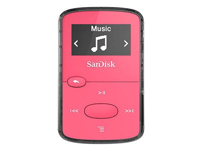 Lecteur MP3 de 8 Go Clip Jam de SanDisk avec syntoniseur FM - Rose