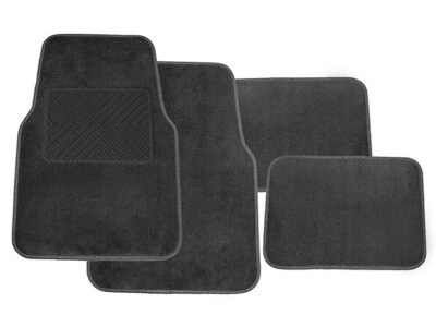 Koolatron Deluxe Best Car Carpet - Black - 4-Piece Set