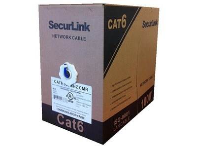 Câble réseau CAT6 de 304,8 m (1000 pi) CBLCAT61000W de SecurLink - Blanc