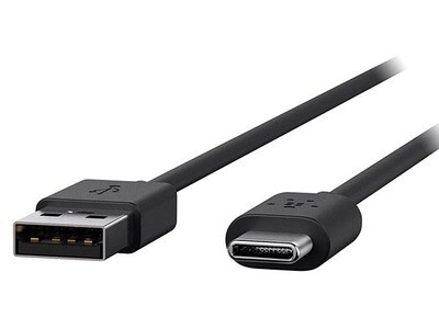Câble de charge USB Type-A 2.0 à USB Type-C de 1,8 m (6 pi) de Belkin - noir