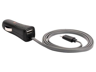 Griffin GC39941 PowerJolt 2.4A Lightning & USB Car Charger - Black
