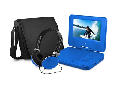 Ematic EPD707BU 7” Portable DVD Player - Blue