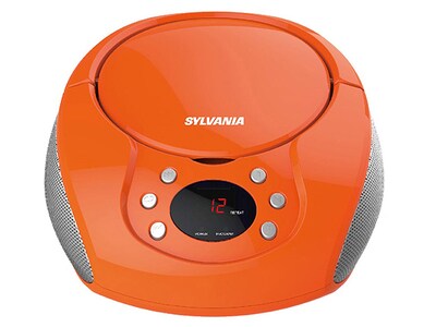 Sylvania SRCD261-ORG Portable CD/Radio Boombox - Orange
