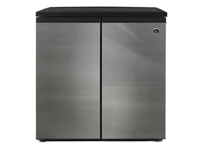 Réfrigérateur et congélateur côte à côte à 2 portes d'Igloo d'une capacité de 5,5 pi cu - Acier inoxydable