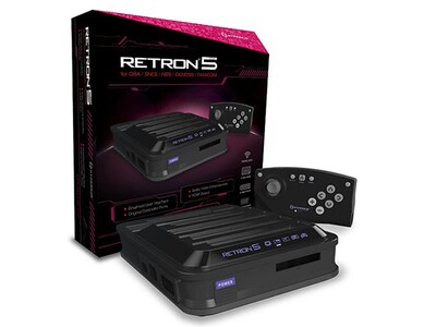 Console de jeu 5-en-1 RetroN 5 d'Hyperkin - noir
