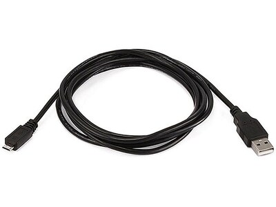 Câble micro-USB à USB de 0,9 m (3 pi) EMHD120803 d'Electronic Master - noir