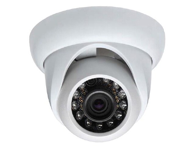 Caméra de surveillance en dôme mobile résistant à l'eau d'intérieur et d'extérieur SEQDW4802 de SeQcam - Blanc