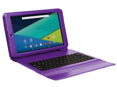 Tablette Visual Land Prestige Elite 10QS 10,1 po avec processeur quadricoeur 1,3 GHz, 16 Go de stockage et Android 5.0 - Violet
