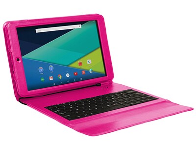 Visual Land Prestige Elite 10QS 10.1” Tablet with 1.3GHz Quad-Core Processor, 16GB of Storage & Android 5.0 - Magenta