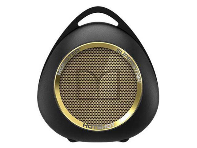 Monster SuperStar HotShot Bluetooth Portable Speaker - Black with Gold