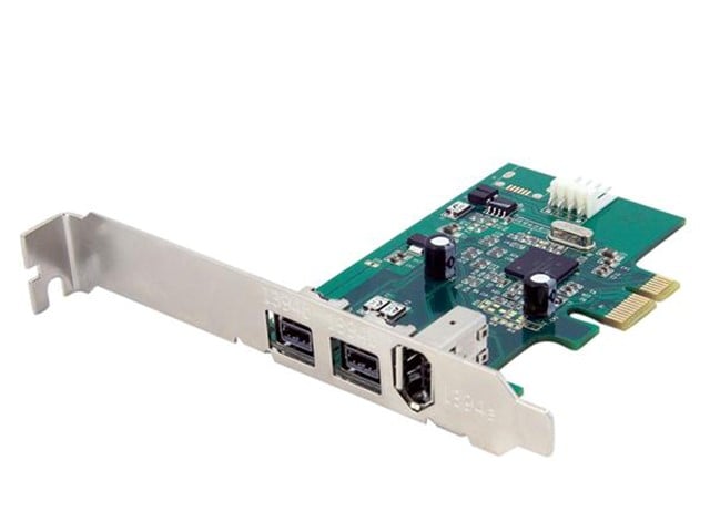 StarTech PEX1394B3 3-Port 2b 1a 1394 PCI Express FireWire Card Adapter