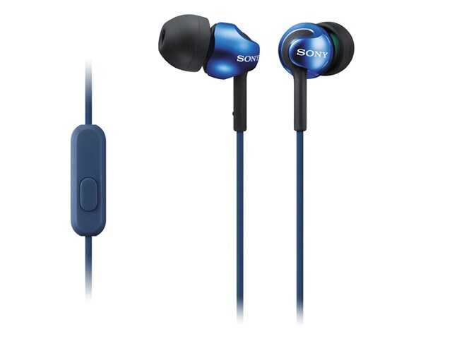 Sony In-Ear Wired Earbuds with In-Line Controls - Blue