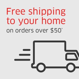 Free shipping to your home on orders over $50*