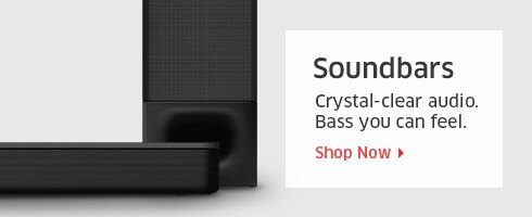Soundbars Crystal-clear audio. Bass you can feel. Shop Now