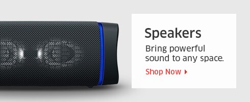 Speakers Bring powerful sound to any space. Shop Now
