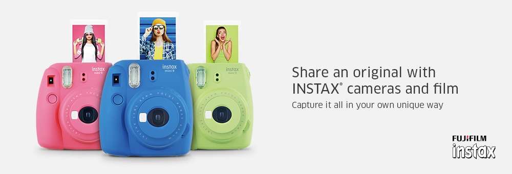 Share an original with INSTAX® cameras and film Capture it all in your own unique way