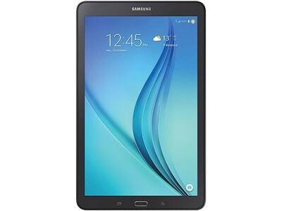 Tablette Samsung Galaxy Tab E de 9,6 po avec processeur quadricœur 1,2 GHz et stockage de 16 Go - Noir - SM-T560NZKUXAC