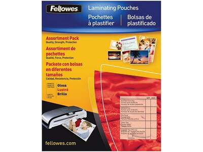 Fellowes 5201804 Laminating Pouch Starter Kit - 25-Pack
