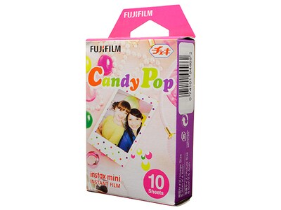 Pellicule Instax Mini « Candy Pop » de Fujifilm - Emballage individuel (10 pellicules)