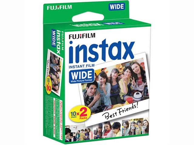 Film instantané Instax de Fujifilm - paquet de 2 (20 pellicules)