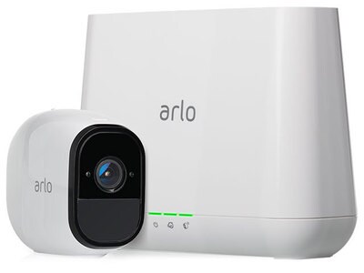 Système de sécurité Wi-Fi, jour et nuit, intérieur et extérieur avec 1 caméra étancheVMS4130 Arlo Pro de NETGEAR – blanc