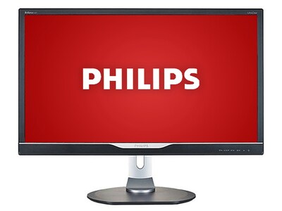 Moniteur grand écran DEL 4K Ultra HD TFT de 28 po Brilliance de 288P6LJEB/27 de Philips