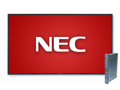 Panneau d’affichage numérique à écran large HD à DEL 46 po et ordinateur monocarte V463-PC de NEC