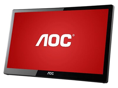 Écran portatif DEL à écran large 15,6 po E2050SWD d'AOC - noir