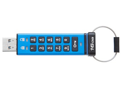 Clé USB 3.1 avec clavier numérique DataTraveler 2000 de Kingston - 16 Go