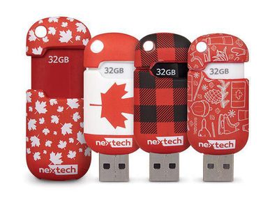 Nexxtech 32GB Canada USB 2.0 Flash Drive 