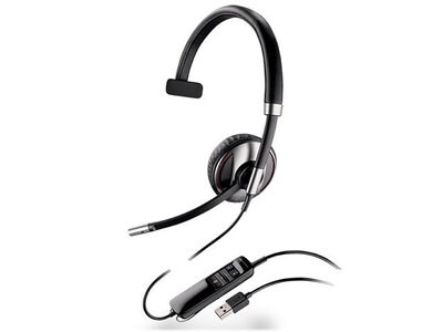 Plantronics Blackwire C710 Premium UC Monaural On-Ear PC Headset - Black