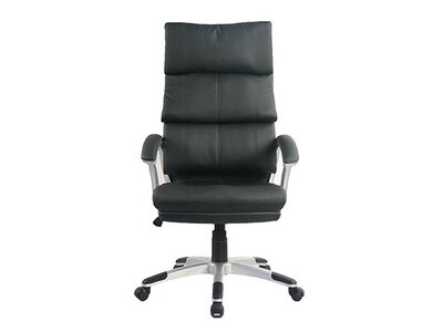 TygerClaw TYFC2208 Modern High Back Leather Office Chair - Black