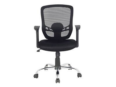 TygerClaw TYFC2206 Air-Grid Mid Back Office Chair - Black