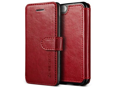 VRS Design Layered Dandy Wallet Case for iPhone 5/5s/SE - Red