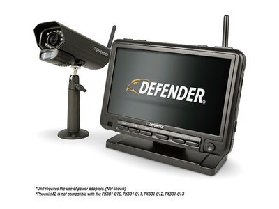 Defender PHOENIXM2 Indoor/Outdoor Wireless Day/Night 4-Channel Security System with 7-inch Monitor and 1 Weather Resistant Camera