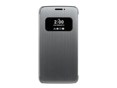 LG Quick Cover Folio Case for LG G5 - Silver