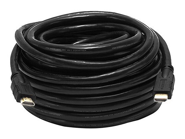 TygerWire TYHD1250 15.2m (50’) High Quality HDMI-to-HDMI Cable - Black