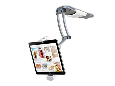 Support de cuisine 2-en-1 CTA Digital pour iPad et tablettes