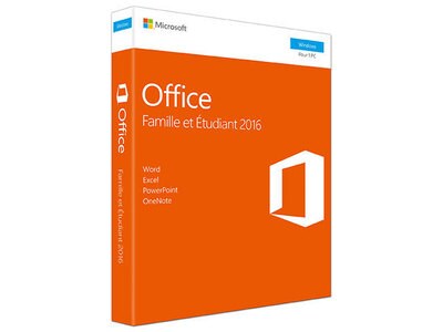 Microsoft Office Famille et Étudiant 2016 - un PC (français)