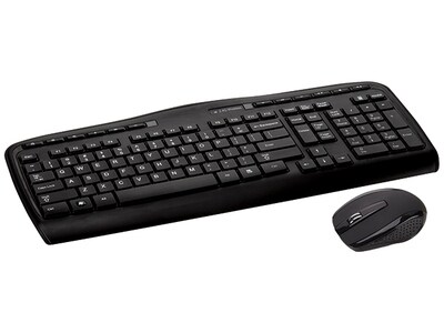 Nexxtech 2.4GHz Ultra-Slim Multimedia Keyboard & Mouse - Black