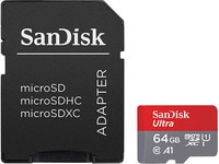 SanDisk Ultra® 64GB UHS-I microSDXC Memory Card with Adapter