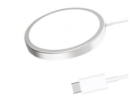 CJ Tech Magsafe Wireless 15W Fast Charger - White