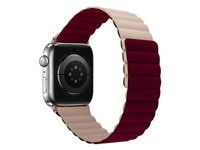 LOGiiX Vibrance Link Apple Watch Band 38/40/41mm - Burgundy/Stone