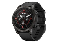Garmin epix Pro Gen 2 Sapphire Edition 47 mm Smartwatch and Fitness Tracker - Carbon Gray DLC Titanium Bezel with Black Band