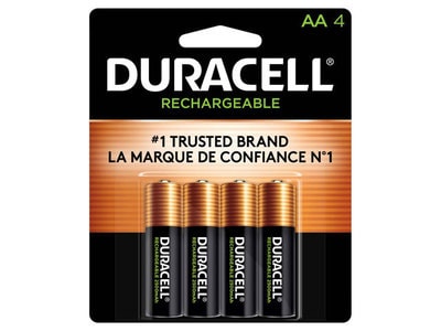 Duracell AA Rechargeable Batteries - 4 Pack