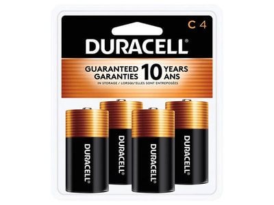 Duracell Coppertop C Batteries - 4 Pack