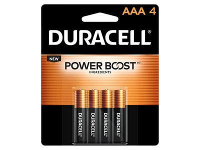 Duracell Coppertop AAA Alkaline Batteries - 4 Pack