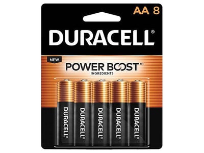 Duracell Coppertop AA Alkaline Batteries - 8 Pack