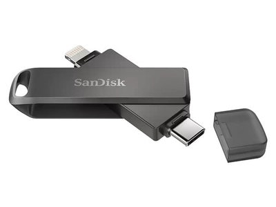 Clé Lightning et USB-C iXpand® Luxe 128 Go pour iOS de SanDisk - noir